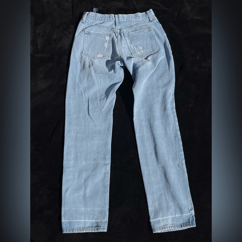 Fashion Nova Light Blue Straight leg Jeans | 25